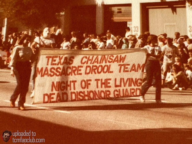 Parade Sign Texas Chainsaw Massacre Drool Team 2